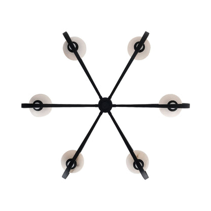Elliptical Chandelier in Detail.