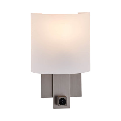 Espille Wall Light in Satin Nickel (On/off).