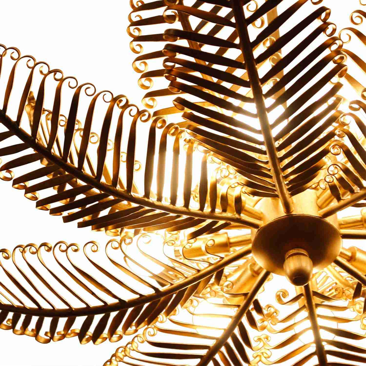 Fern Chandelier in Detail.