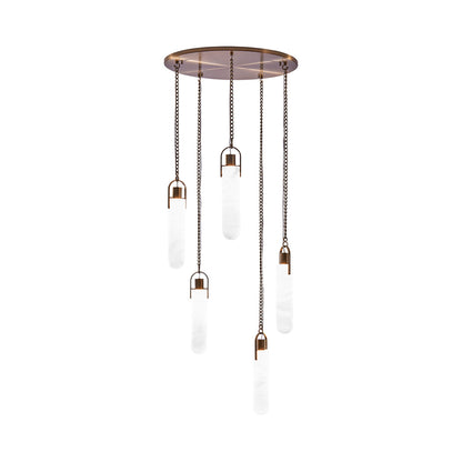 Flint Drop LED Multi Light Pendant Light (5-Light).