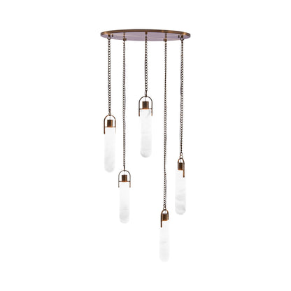 Flint Drop LED Multi Light Pendant Light in Detail.