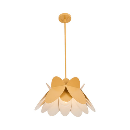 Flor Pendant Light in Yellow (18-Inch).