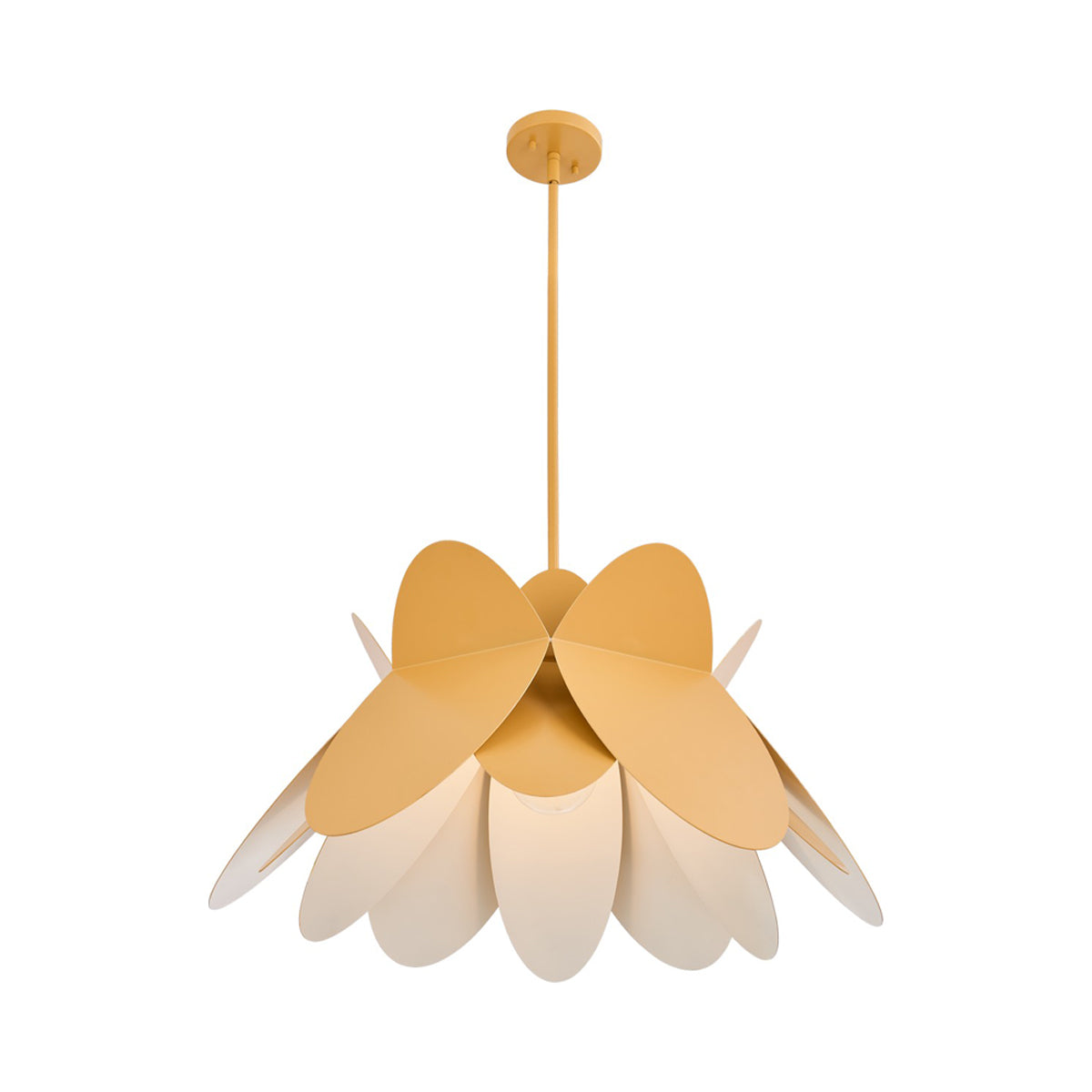 Flor Pendant Light in Yellow (26-Inch).