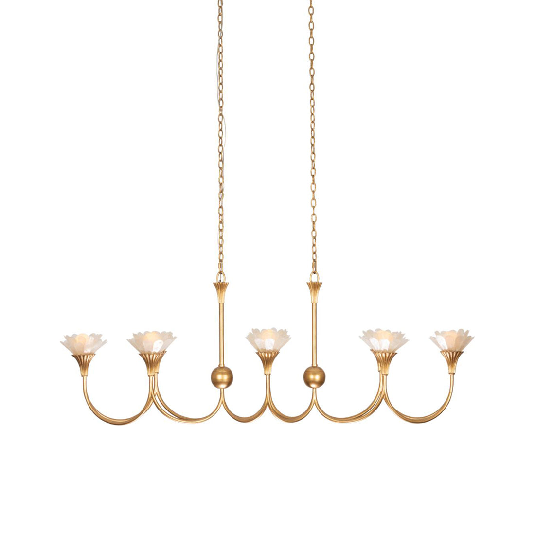 Flora Linear Pendant Light in Detail.