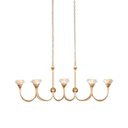 Flora Linear Pendant Light in Detail.