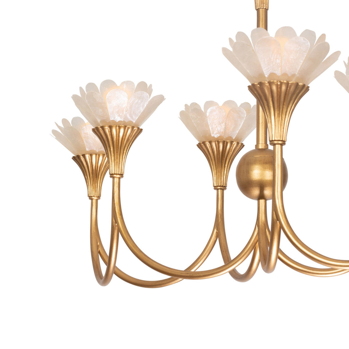 Flora Linear Pendant Light in Detail.