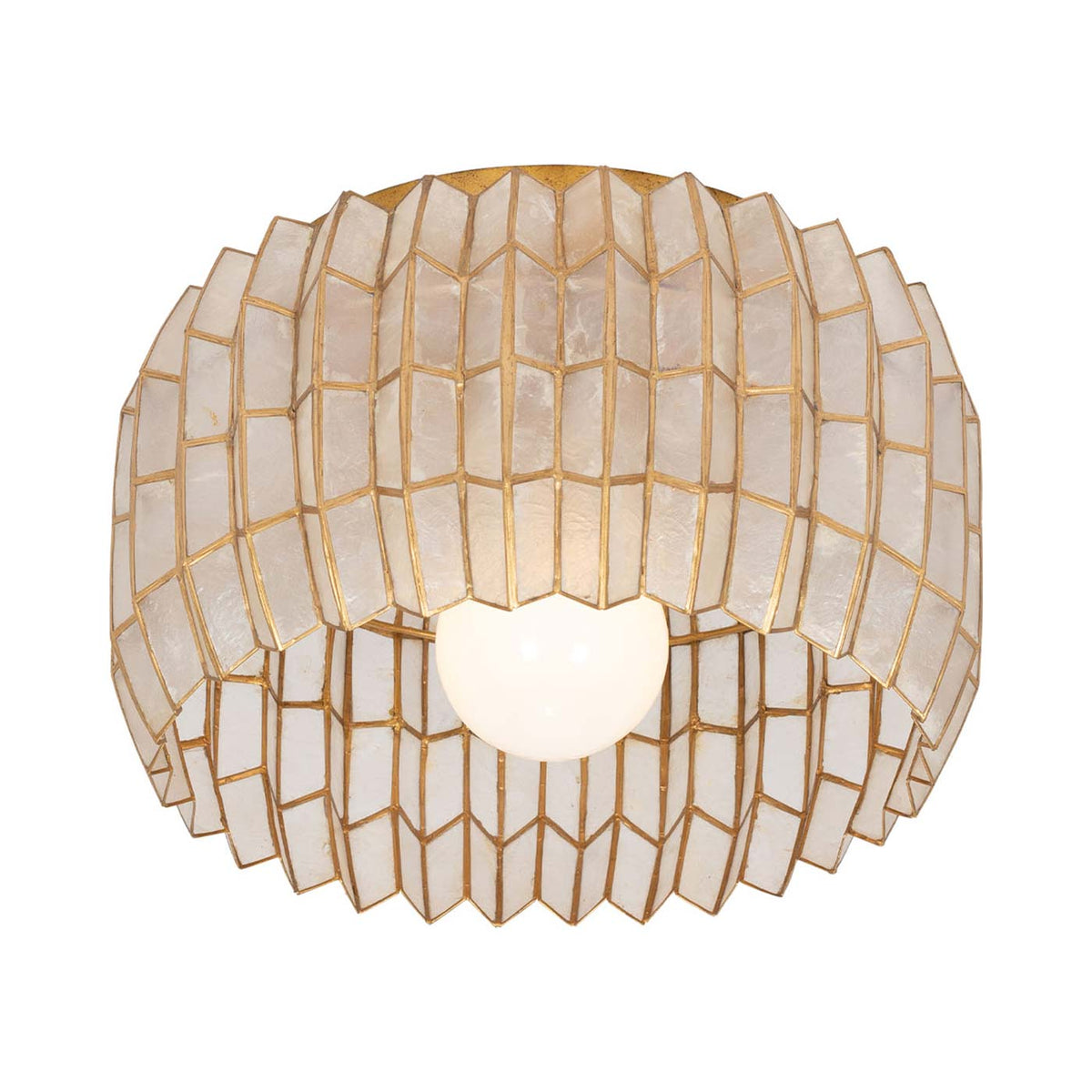 Fractal Flush Mount Ceiling Light in Detail.
