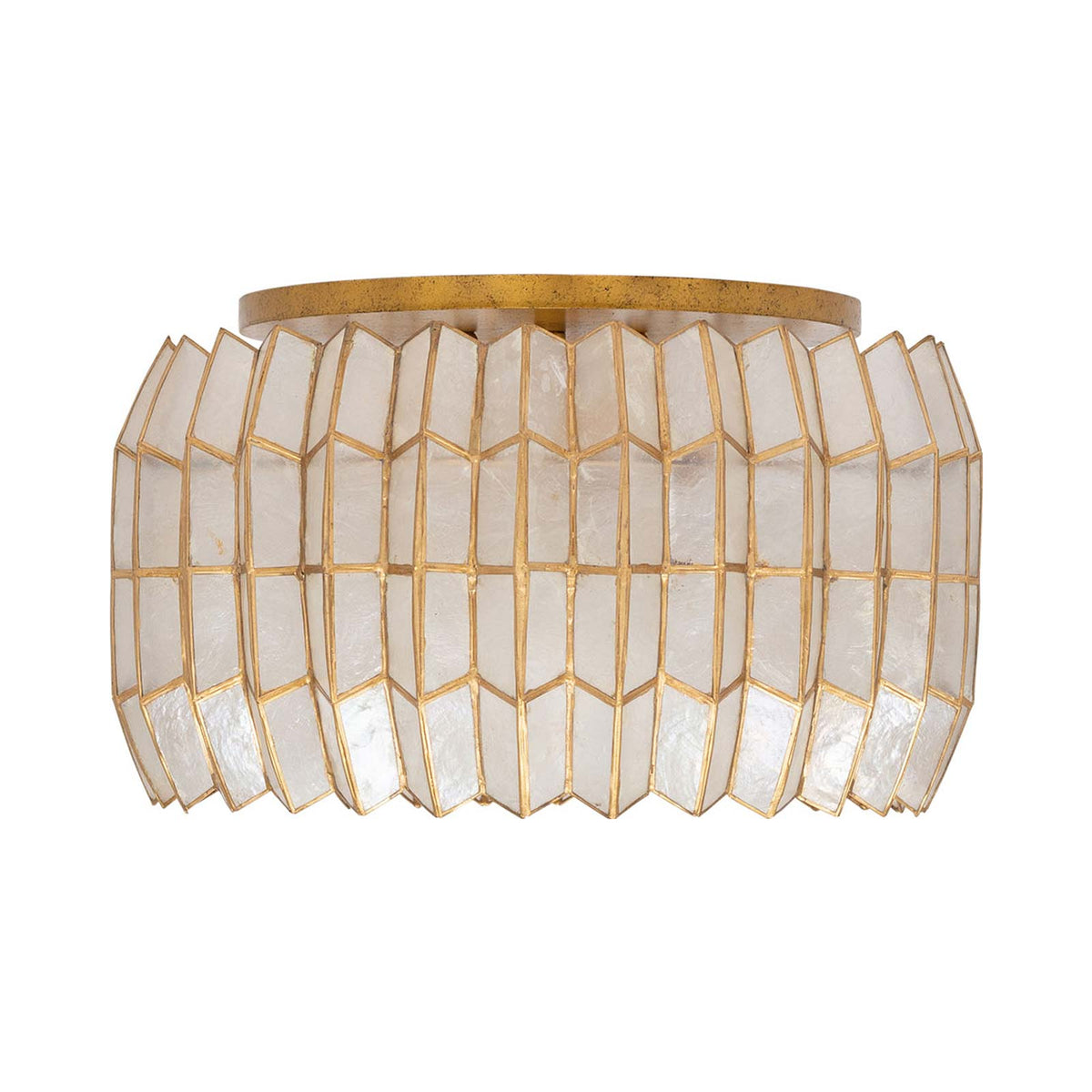 Fractal Flush Mount Ceiling Light in Detail.