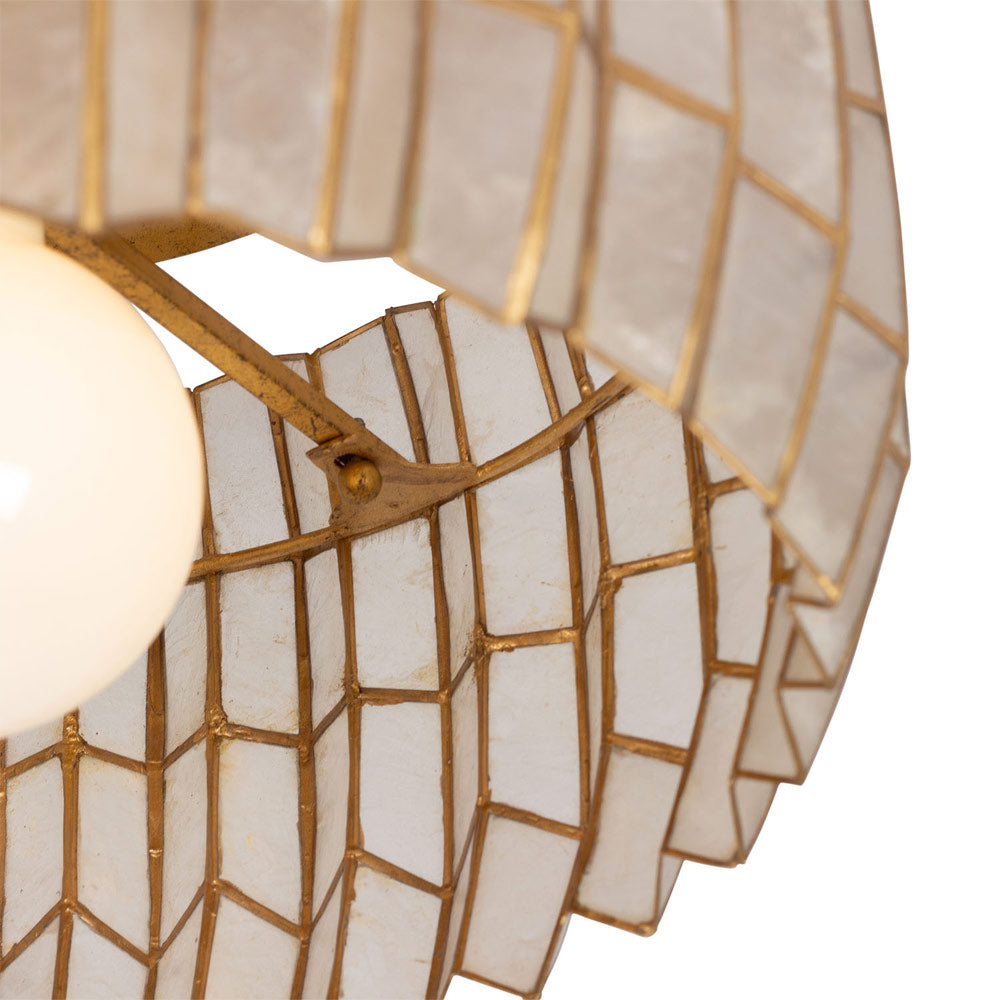 Fractal Flush Mount Ceiling Light in Detail.