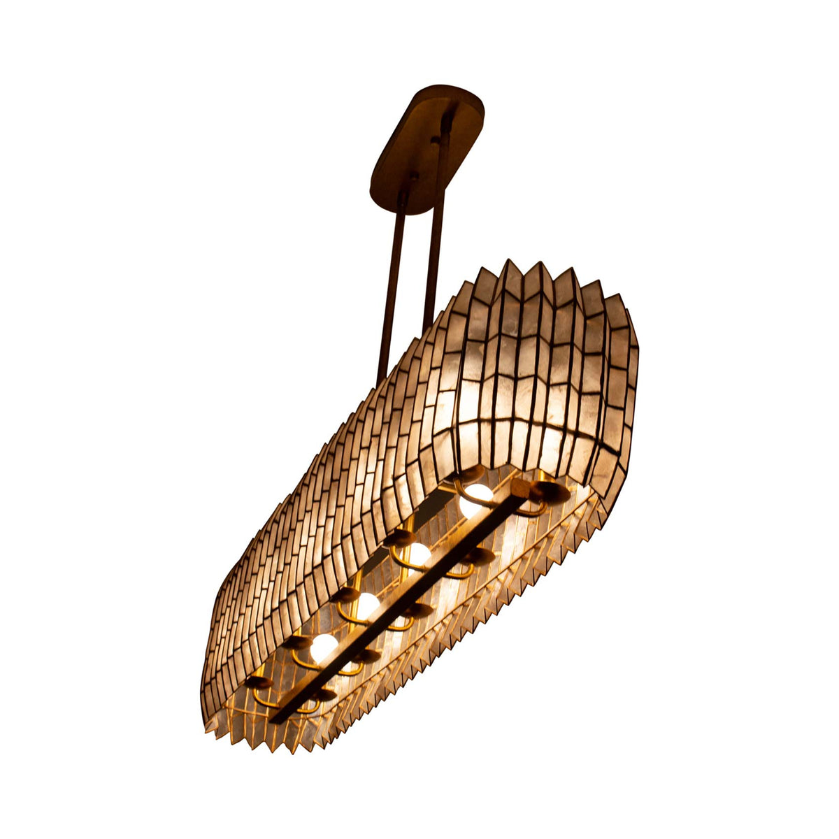 Fractal Linear Pendant Light in Detail.