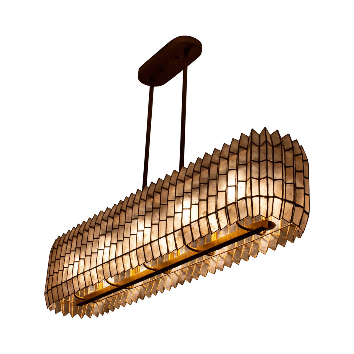 Fractal Linear Pendant Light in Detail.