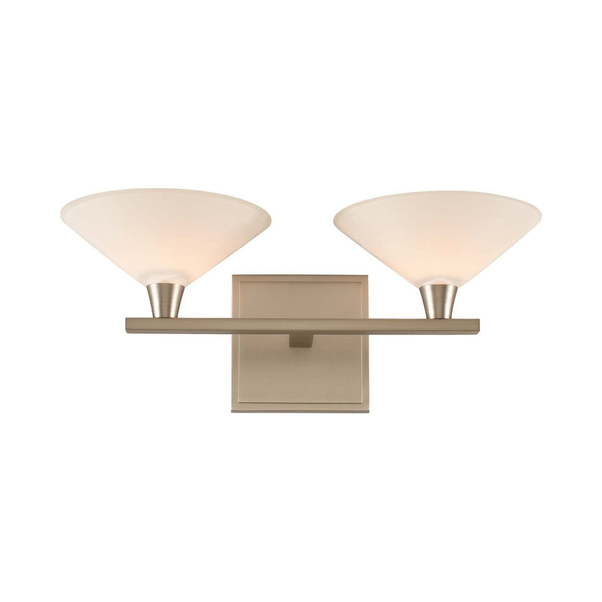 Galvaston Bath Vanity Light in Satin Nickel (2-Light).
