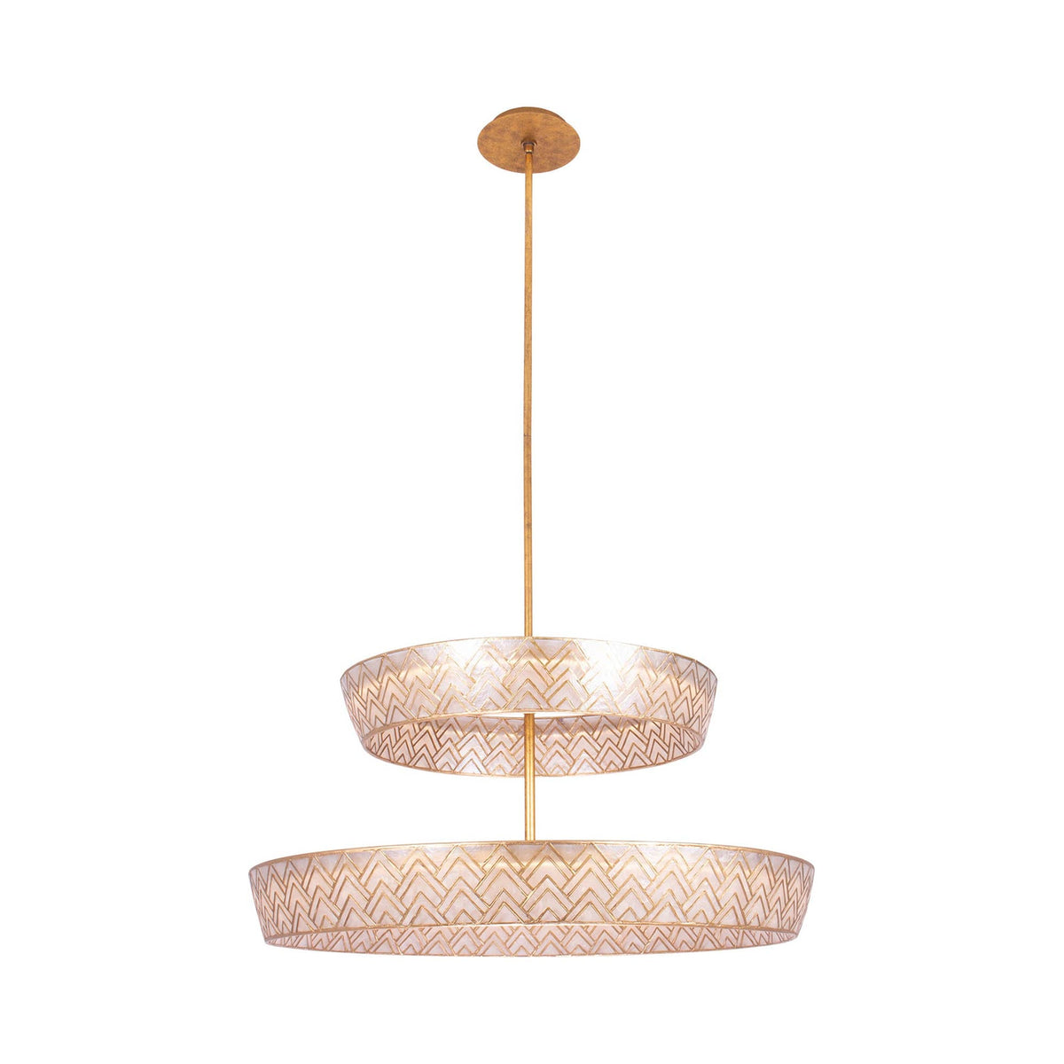 Geo LED Tiered Chandelier.