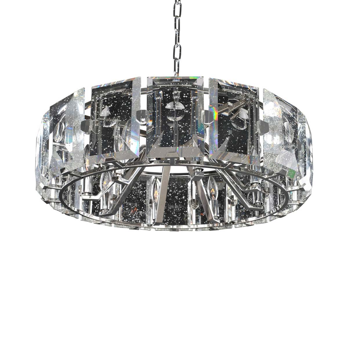 Giada Pendant Light in Polished Stainless Steel (8-Light).