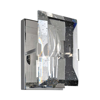 Giada Wall Light in Polished Stainless Steel.