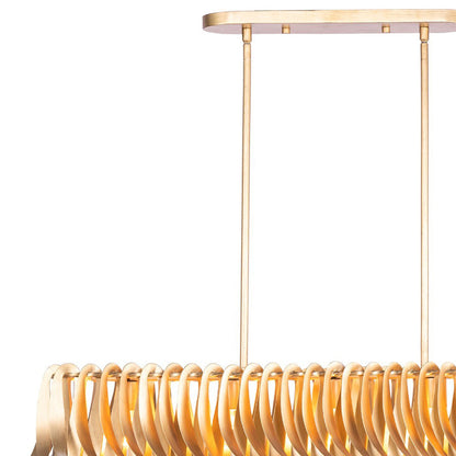 Grace Linear Pendant Light in Detail.