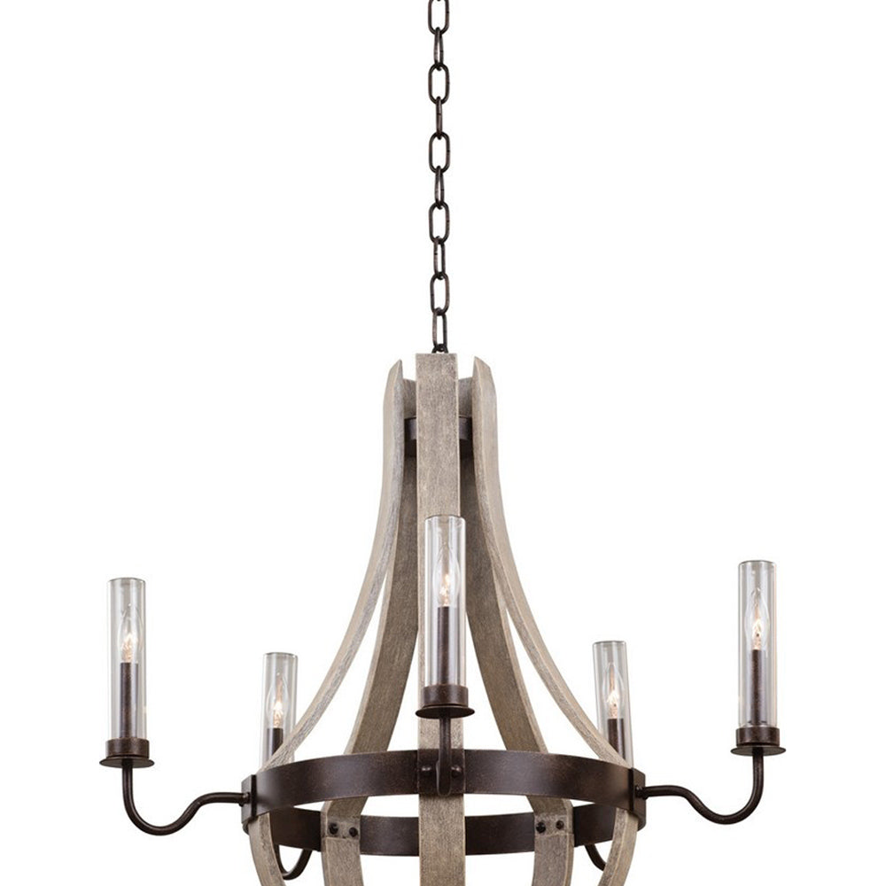 Harper Outdoor Chandelier in Detail.