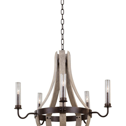 Harper Outdoor Chandelier in Detail.
