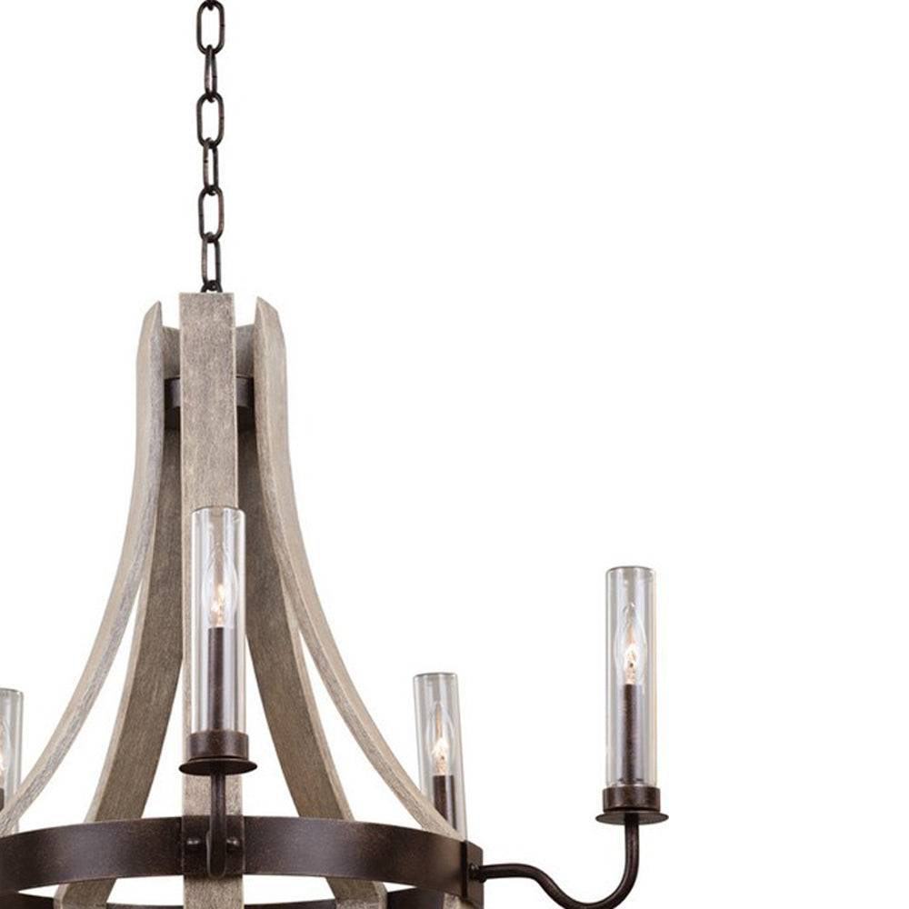 Harper Outdoor Chandelier in Detail.