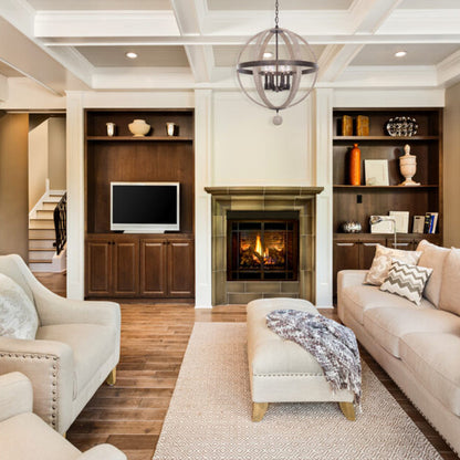 Harper Pendant Light in living room.