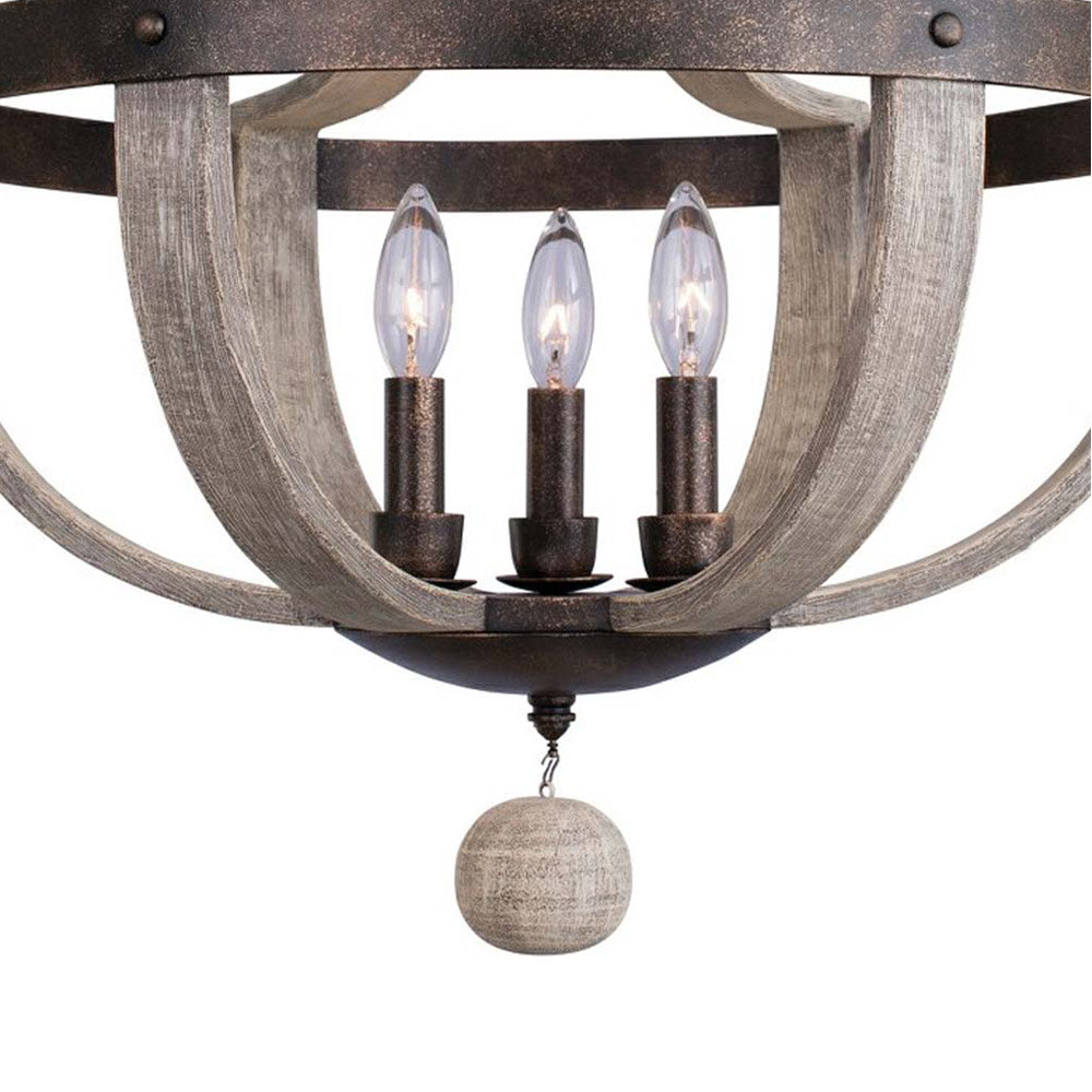 Harper Semi Flush Mount Ceiling Light in Detail.