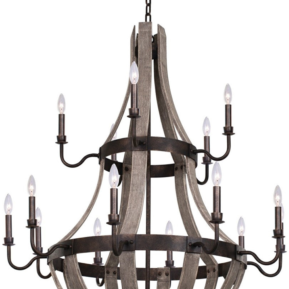 Harper Tiered Chandelier in Detail.