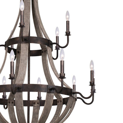 Harper Tiered Chandelier in Detail.