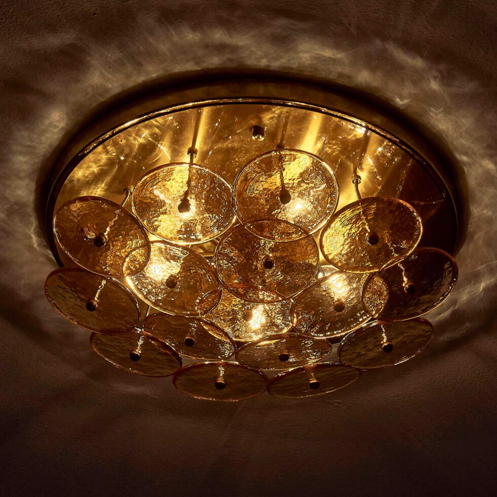 Hortensia Flush Mount Ceiling Light in Detail.
