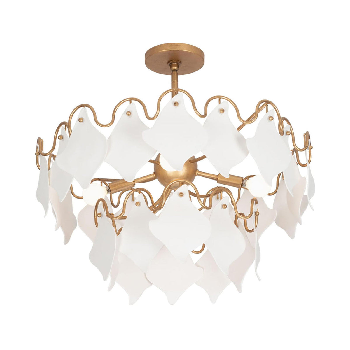Manta Semi Flush Mount Ceiling Light in Detail.