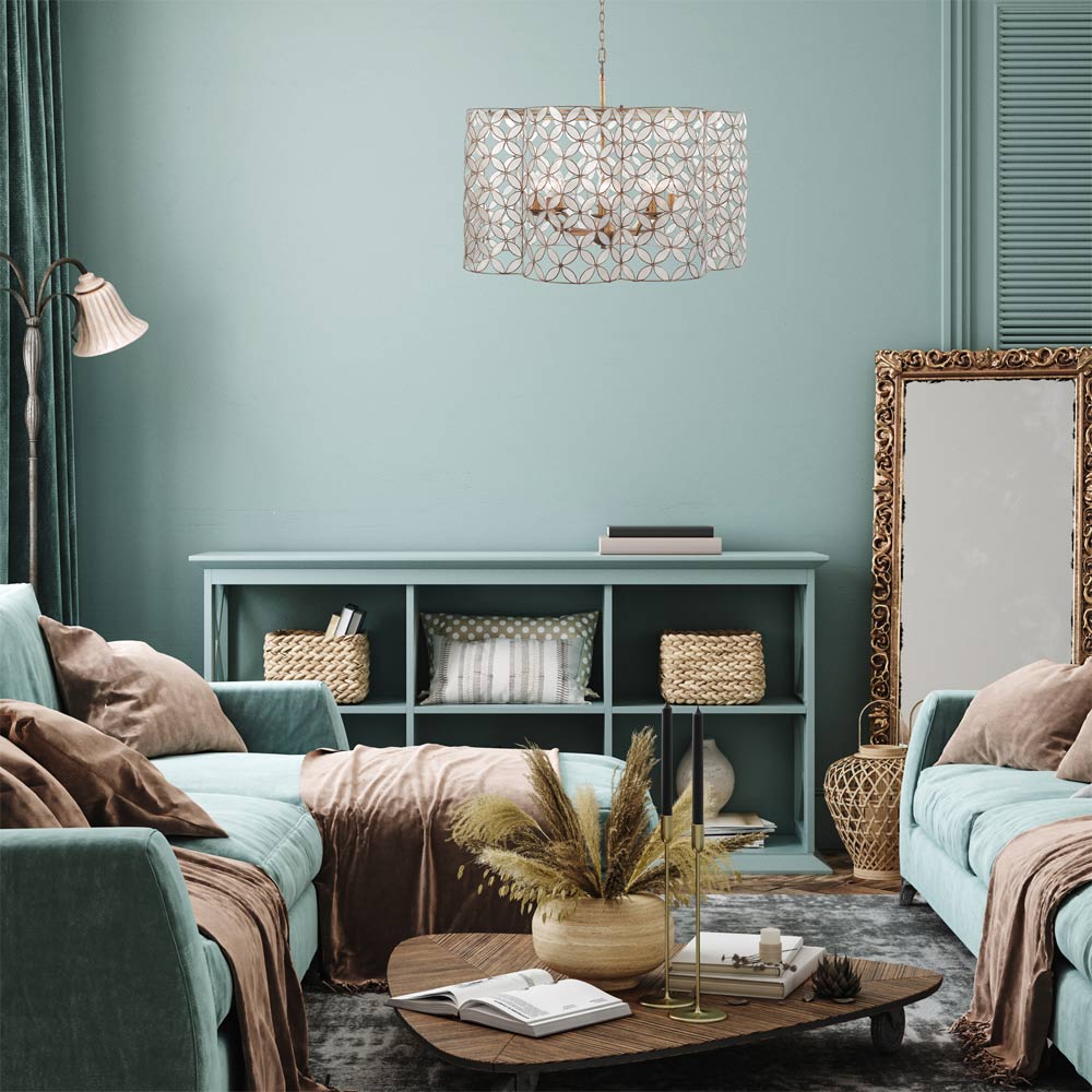 Maurelle Pendant Light in living room.