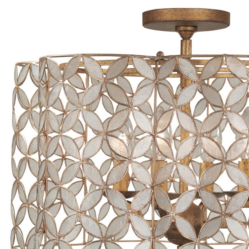 Maurelle Semi Flush Mount Ceiling Light in Detail.