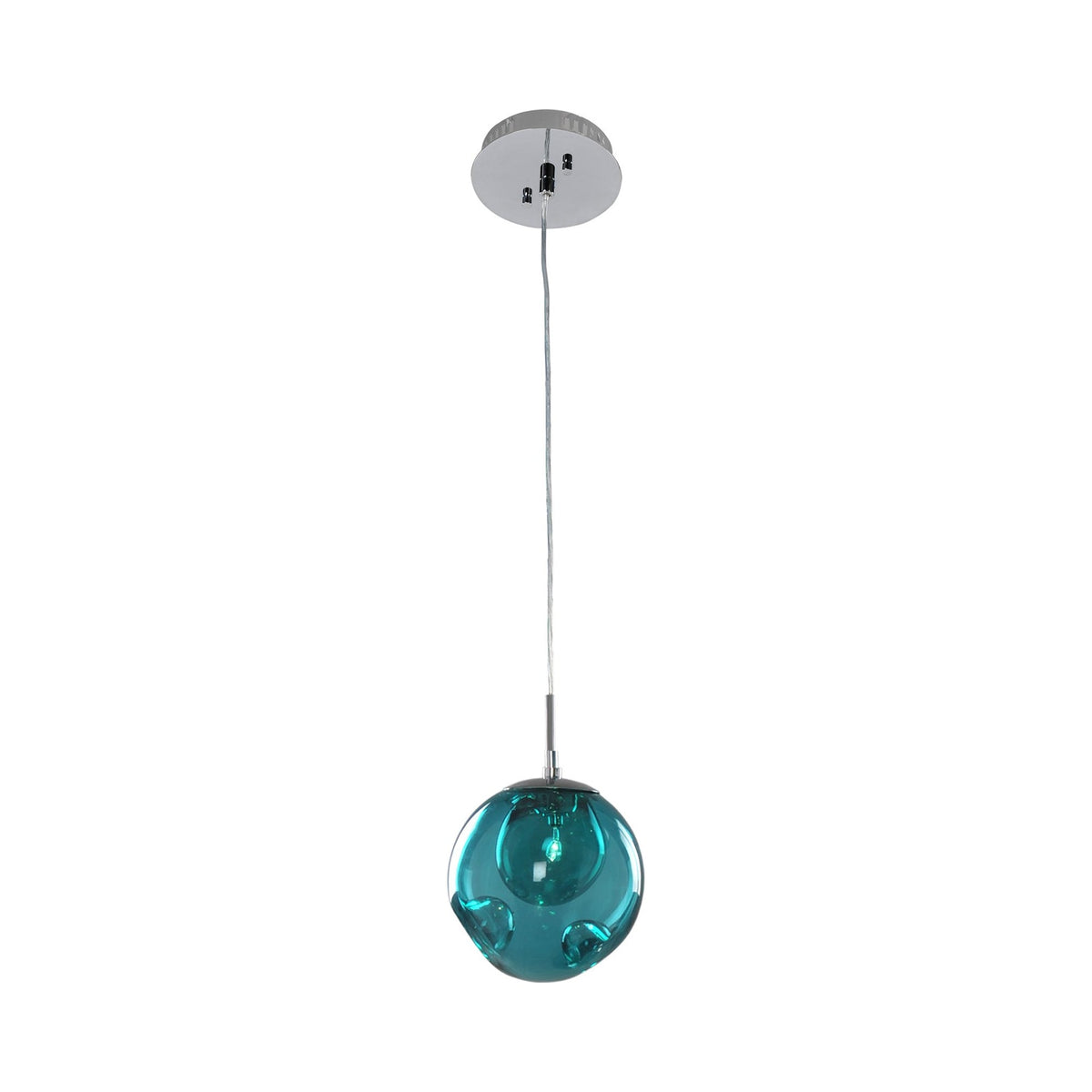 Meteor Pendant Light in Aqua.