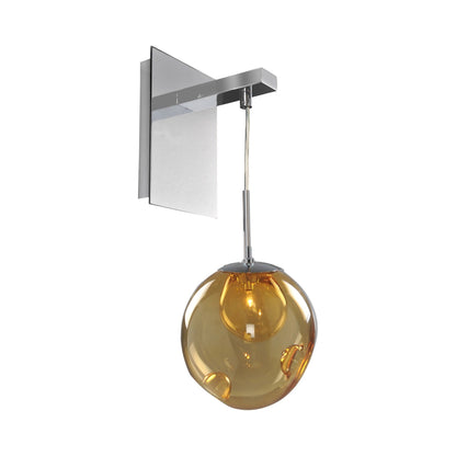 Meteor Wall Light in Amber.