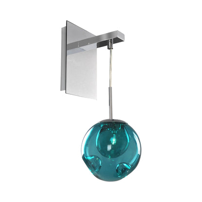 Meteor Wall Light in Aqua.