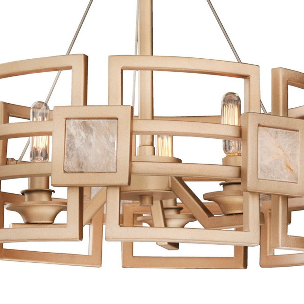 Metropolis Semi Flush Mount Ceiling Light in Detail.