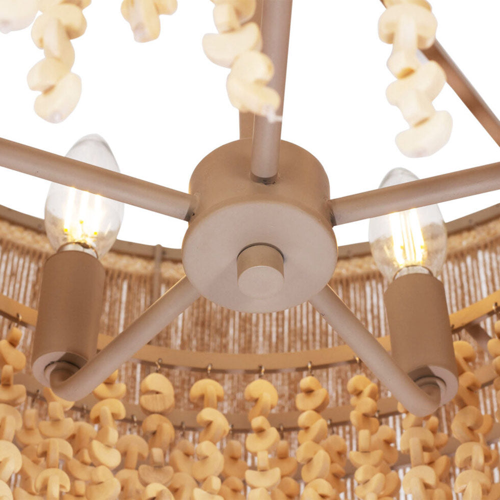 Naturale Semi Flush Mount Ceiling Light in Detail.
