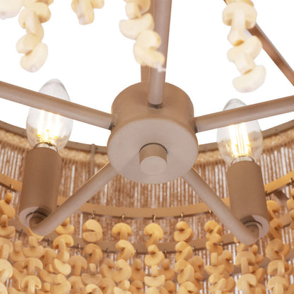 Naturale Semi Flush Mount Ceiling Light in Detail.