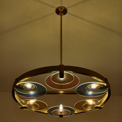 Optics Chandelier in Detail.