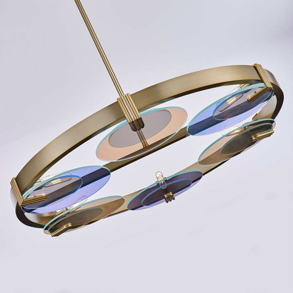 Optics Chandelier in Detail.