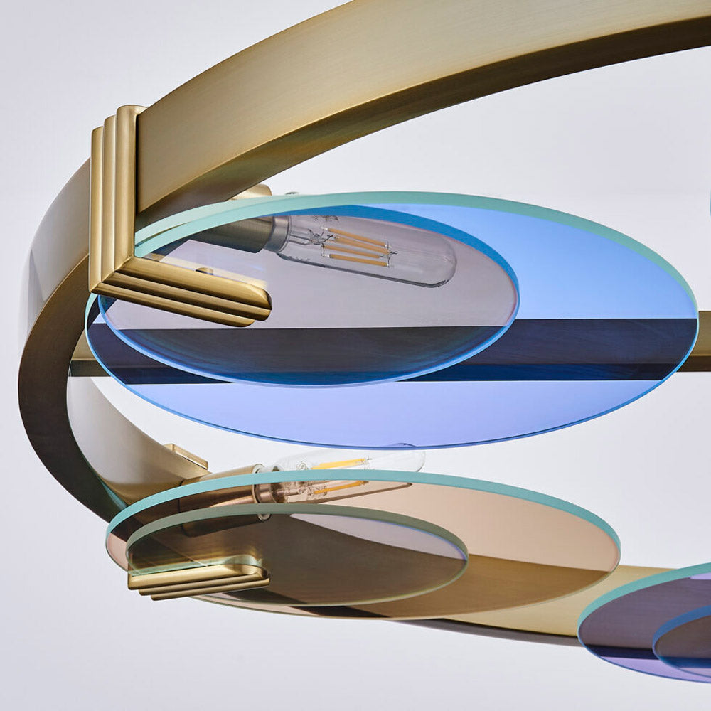 Optics Chandelier in Detail.