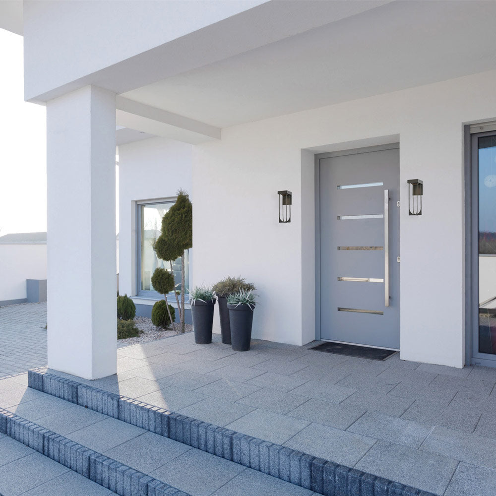 Optika LED Wall Light in Outside Area.