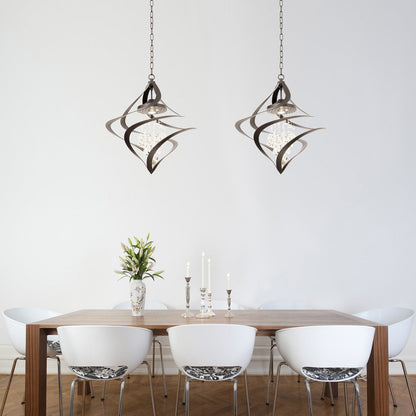 Oxford Chandelier in dining room.