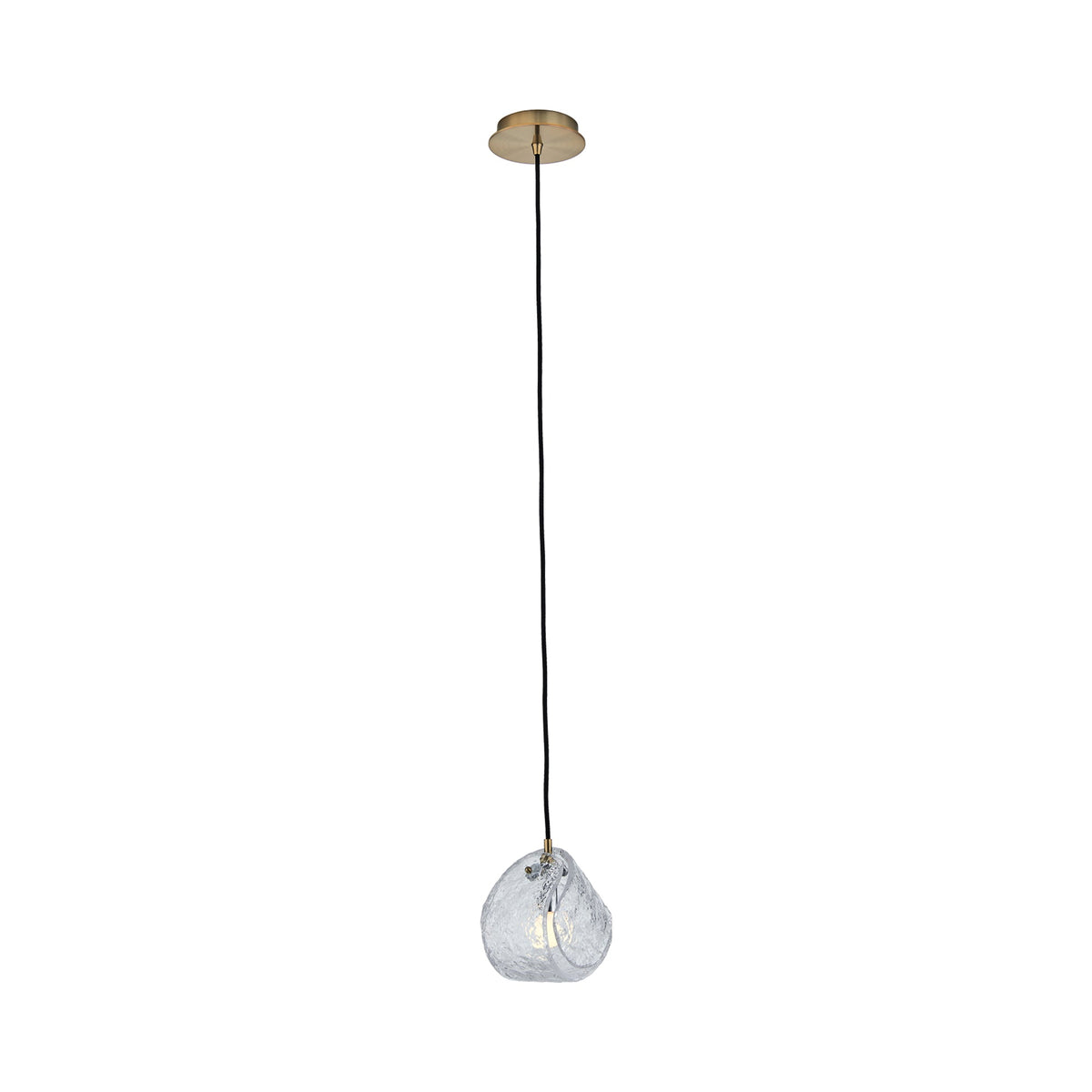 Pallina Pendant Light in Winter Brass/Black.
