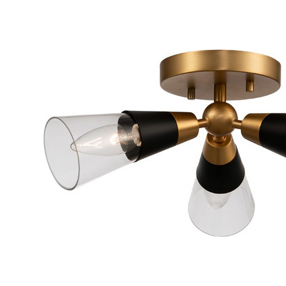 Ponti Semi Flush Mount Ceiling Light in Detail.