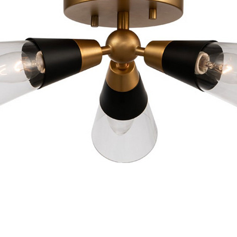 Ponti Semi Flush Mount Ceiling Light in Detail.