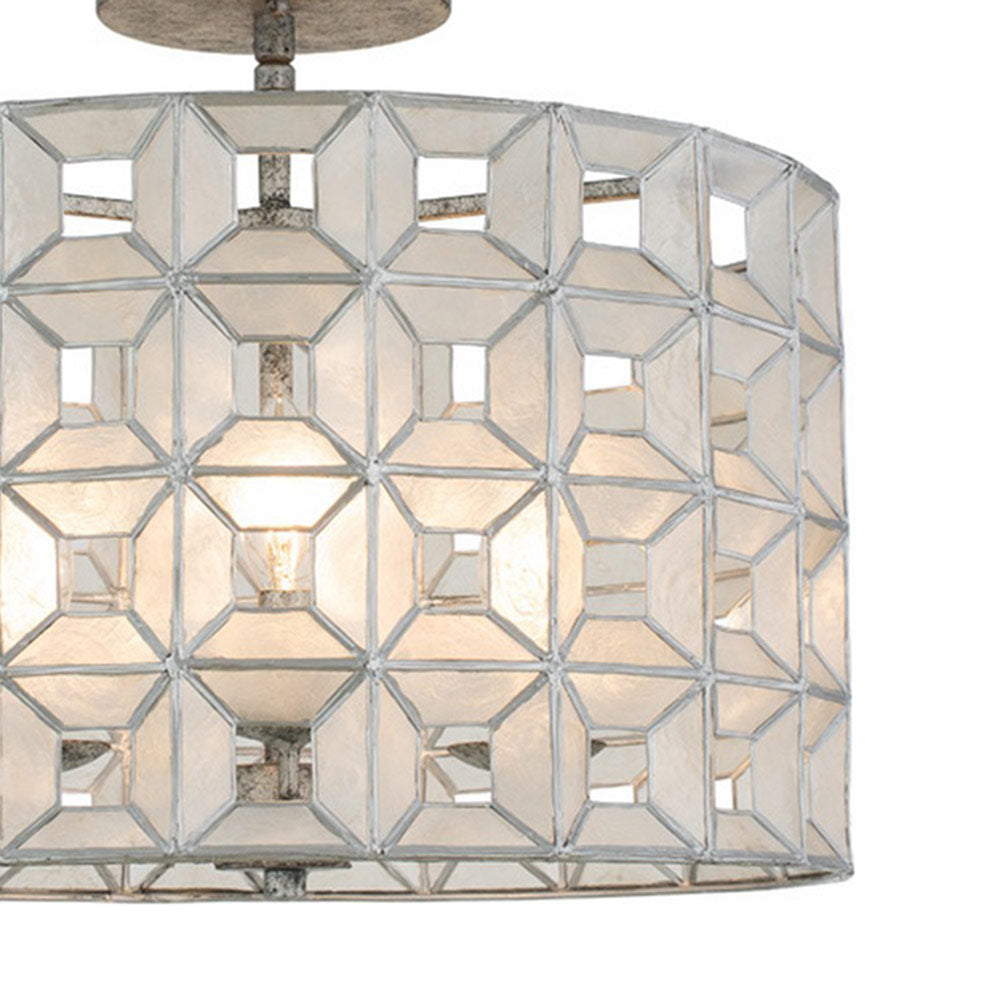 Prado Semi Flush Mount Ceiling Light in Detail.