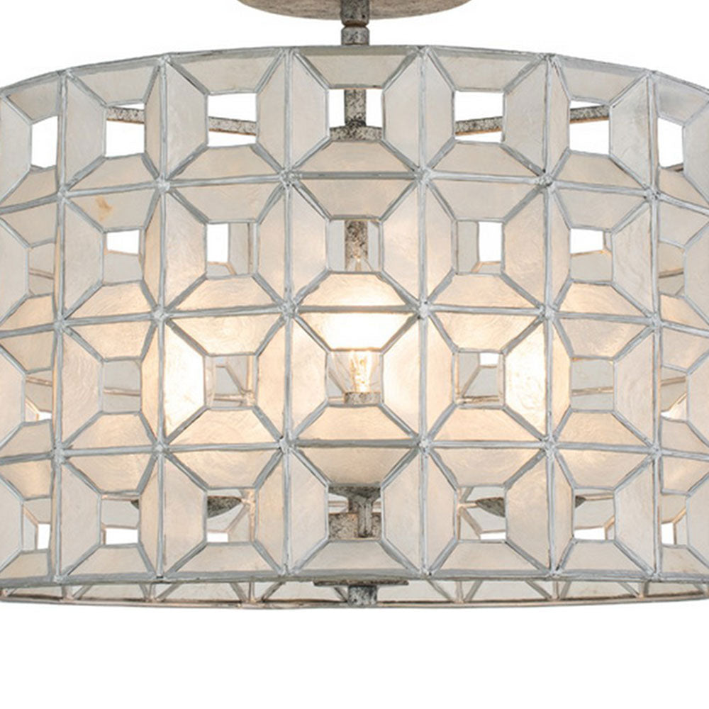 Prado Semi Flush Mount Ceiling Light in Detail.