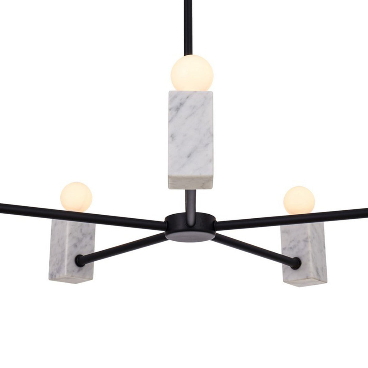 Quadra Chandelier in Detail.