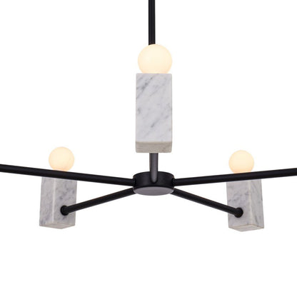 Quadra Chandelier in Detail.