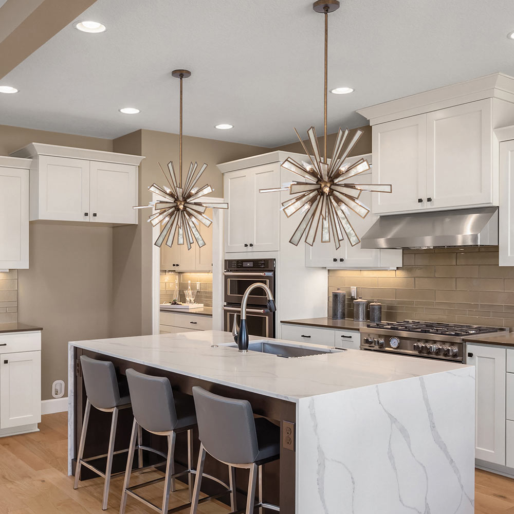 Radiance Pendant Light in kitchen.